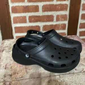 Platform Crocs, size 11